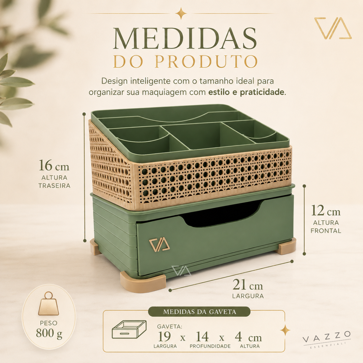 Porta joias grande organizador 3D Vazzo 5