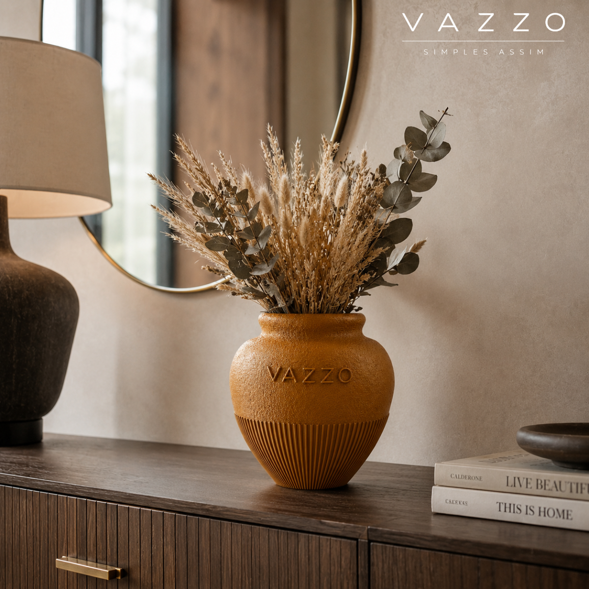 Vaso decorativo Vazzo com logo impresso em 3D 7