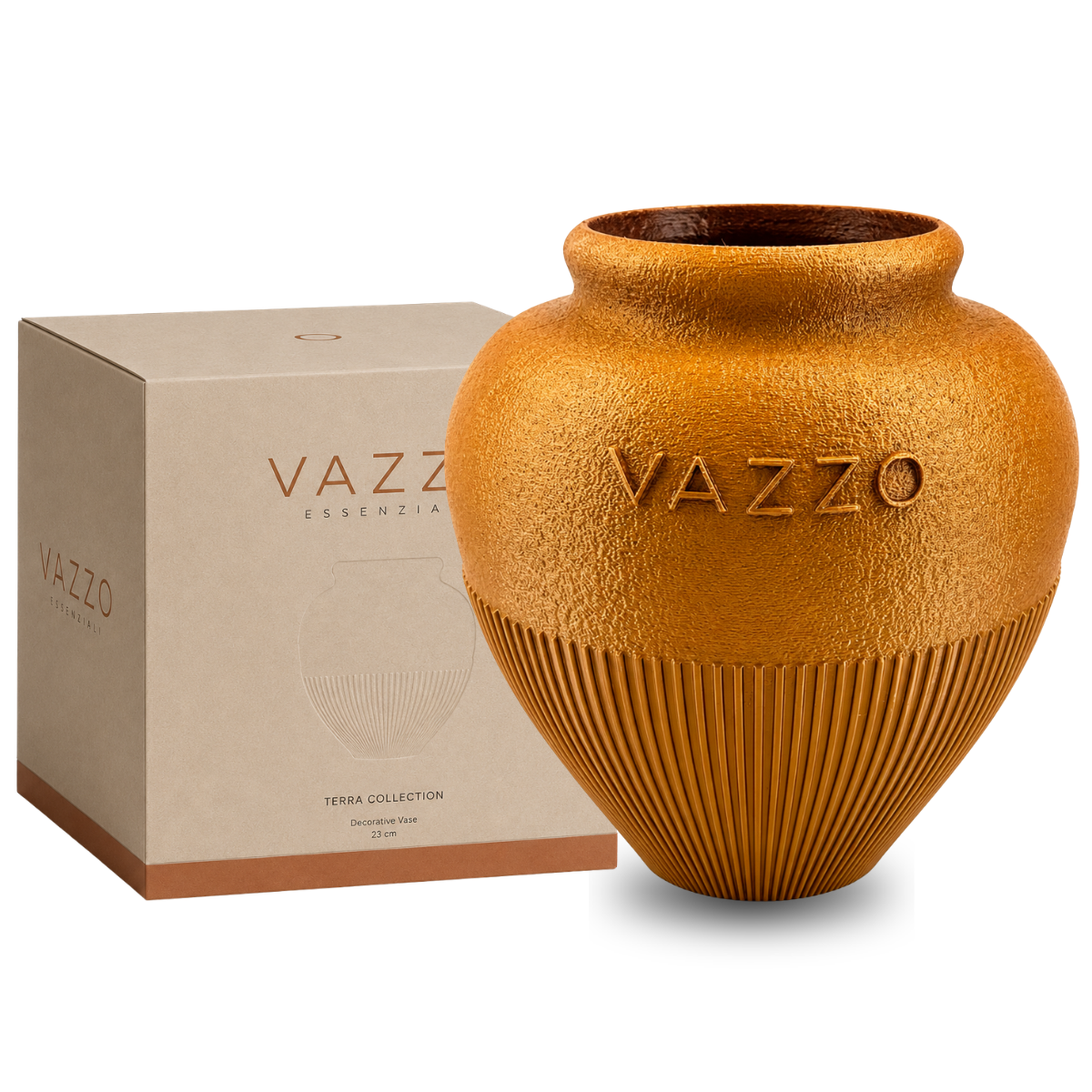 Vaso decorativo Vazzo com logo impresso em 3D