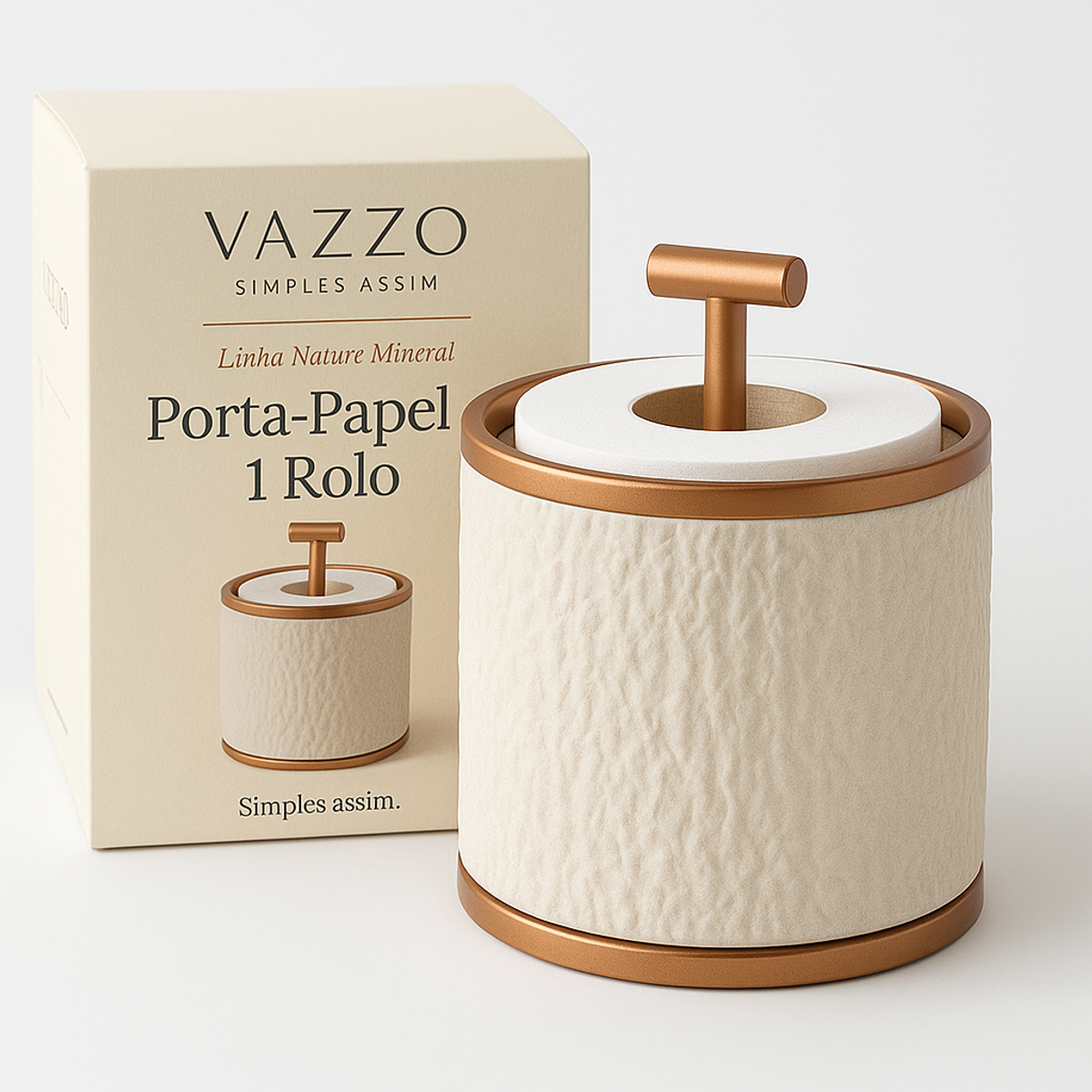 Porta Papel Higiênico Reserva Chão Sem Furar 1 Rolo