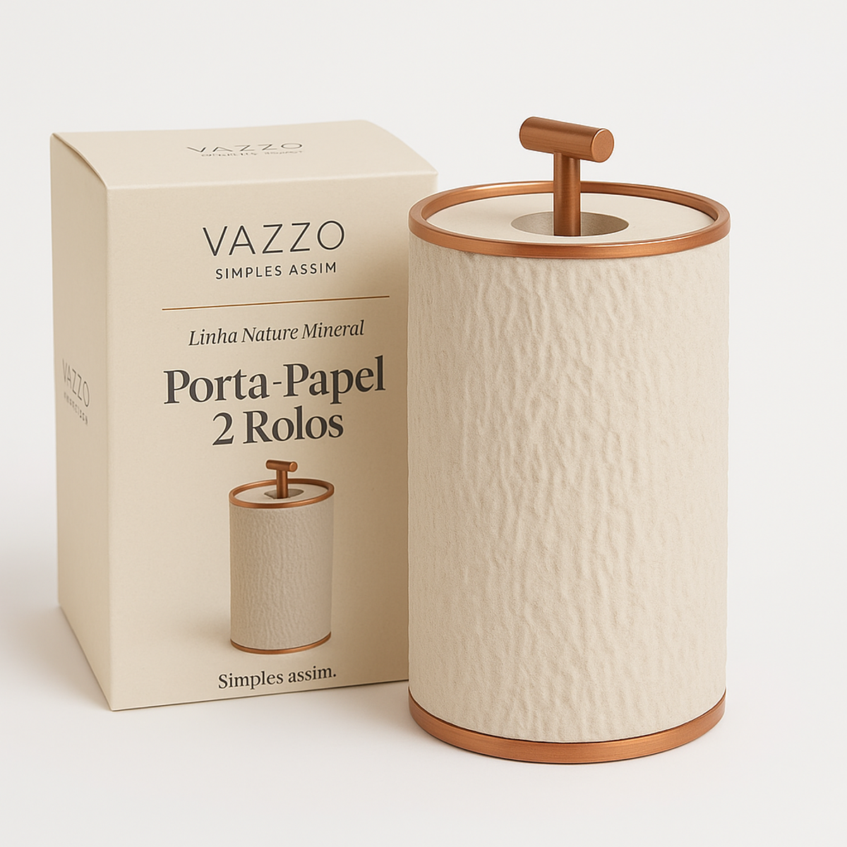 Porta Papel Higiênico Reserva Chão Sem Furar 2 Rolos