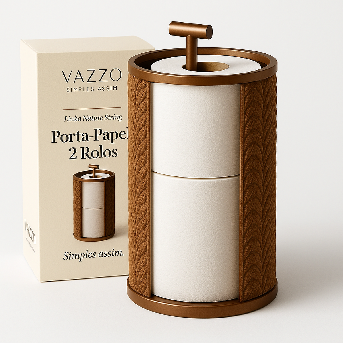 Porta-Papel Higiênico Reserva Nature String 2 Rolos
