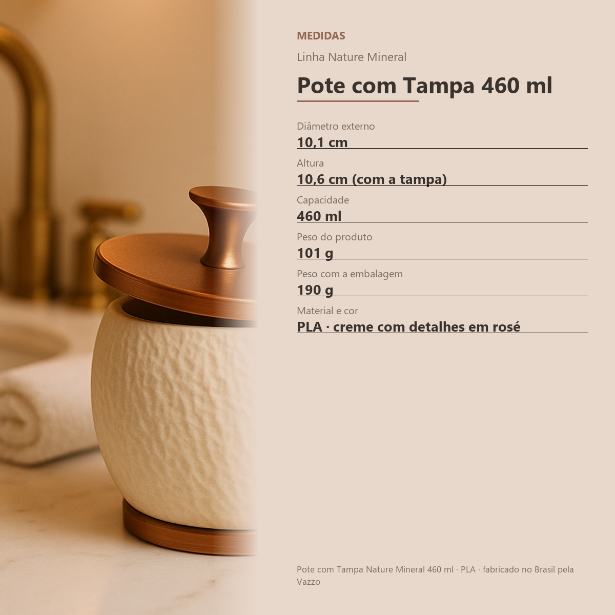 Pote Com Tampa Porta Algodão Cotonete Banheiro 460ml 8