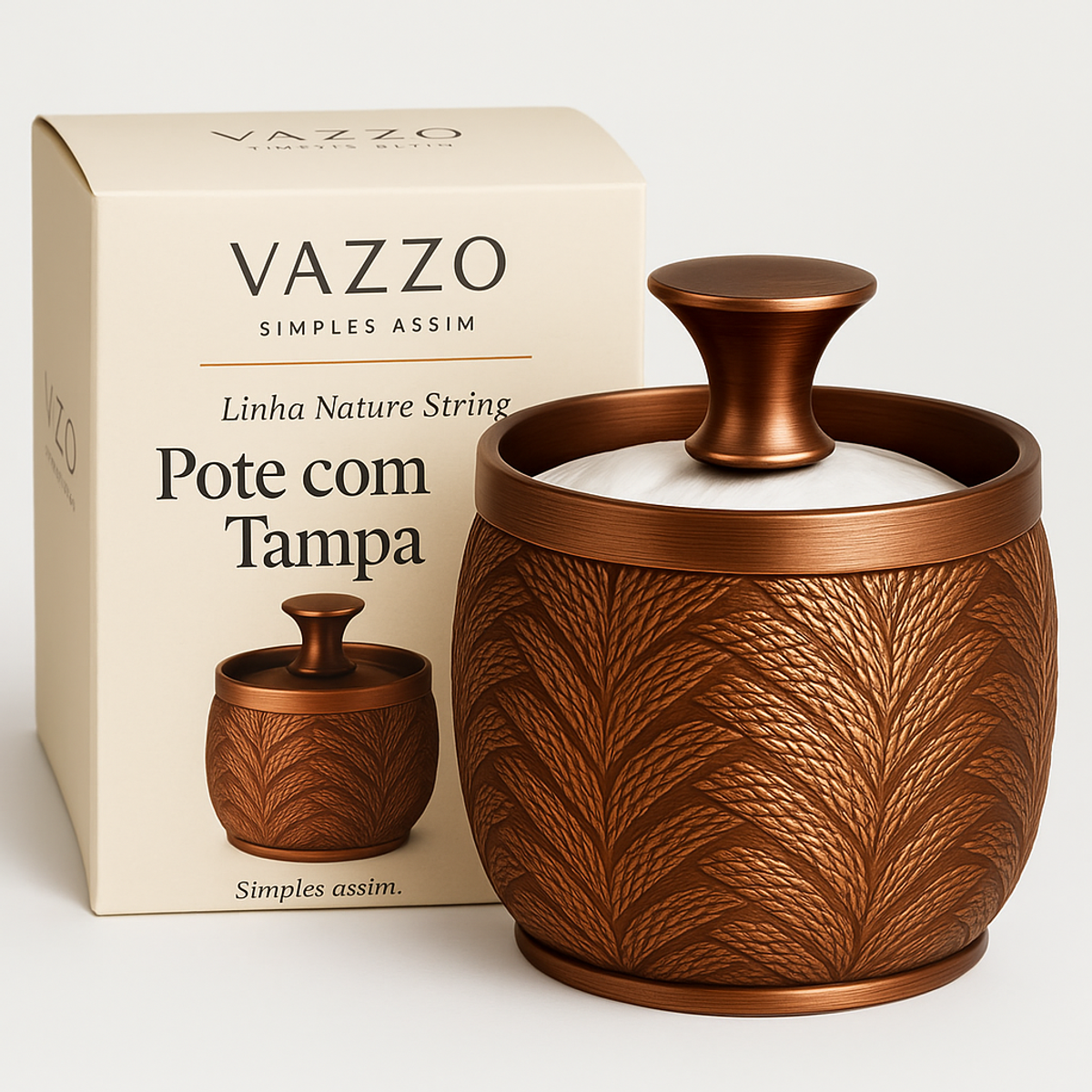 Pote com Tampa Nature String 460 ml
