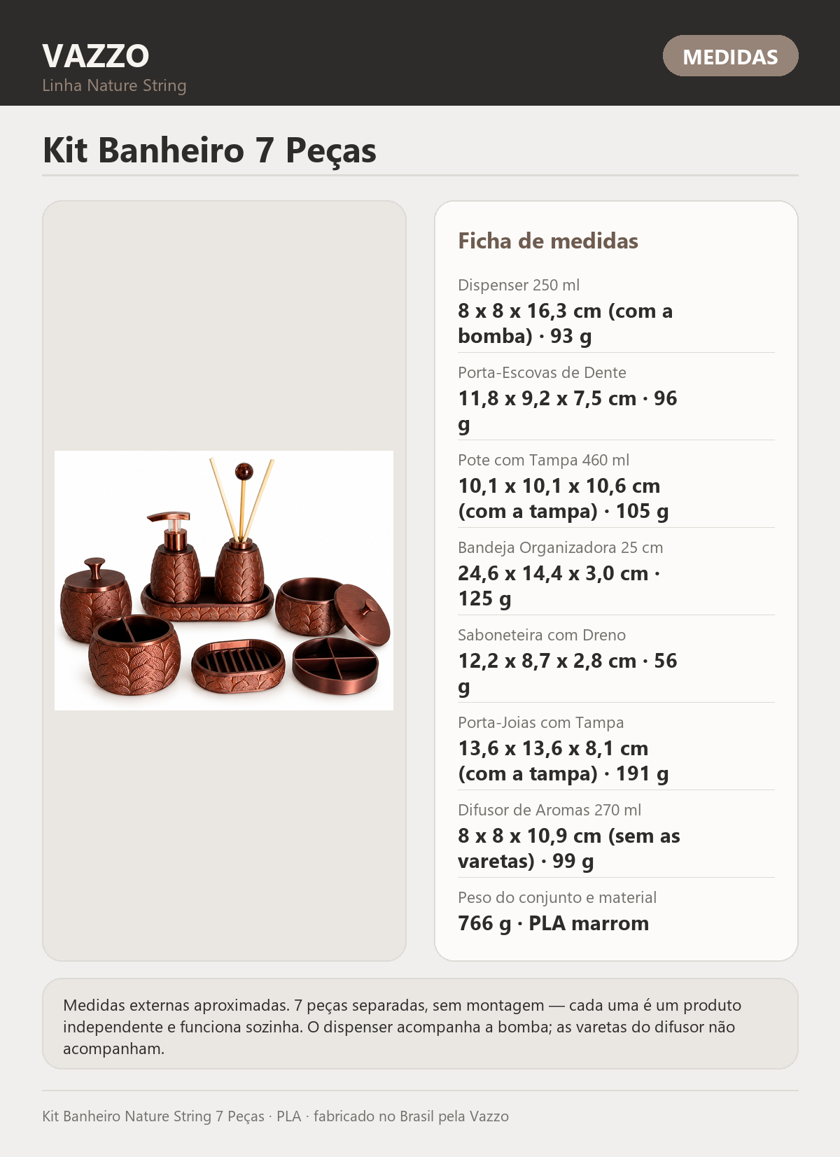 Kit Banheiro Nature String 7 Peças 8