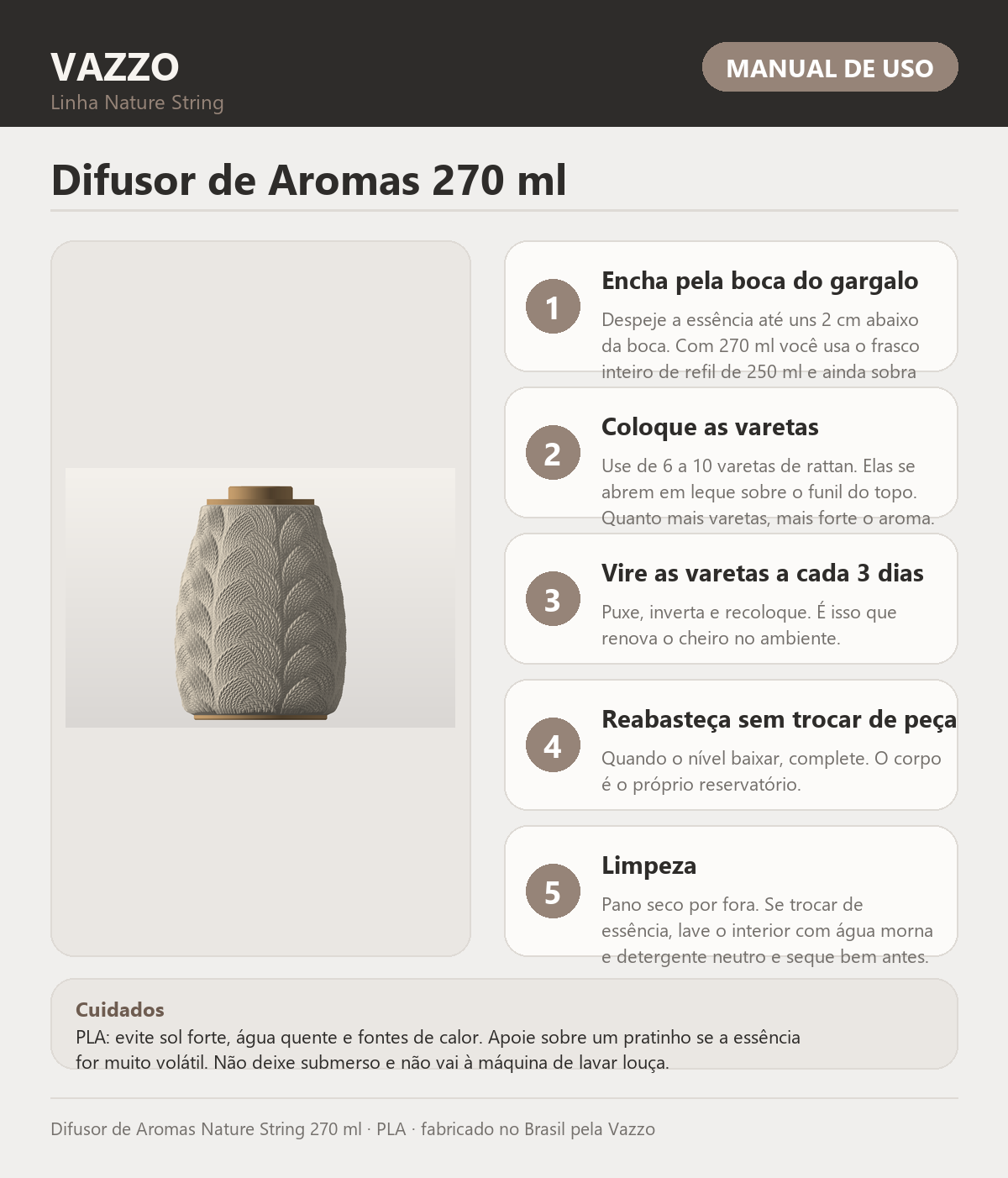 Difusor de Aromas Nature String 270 ml 9