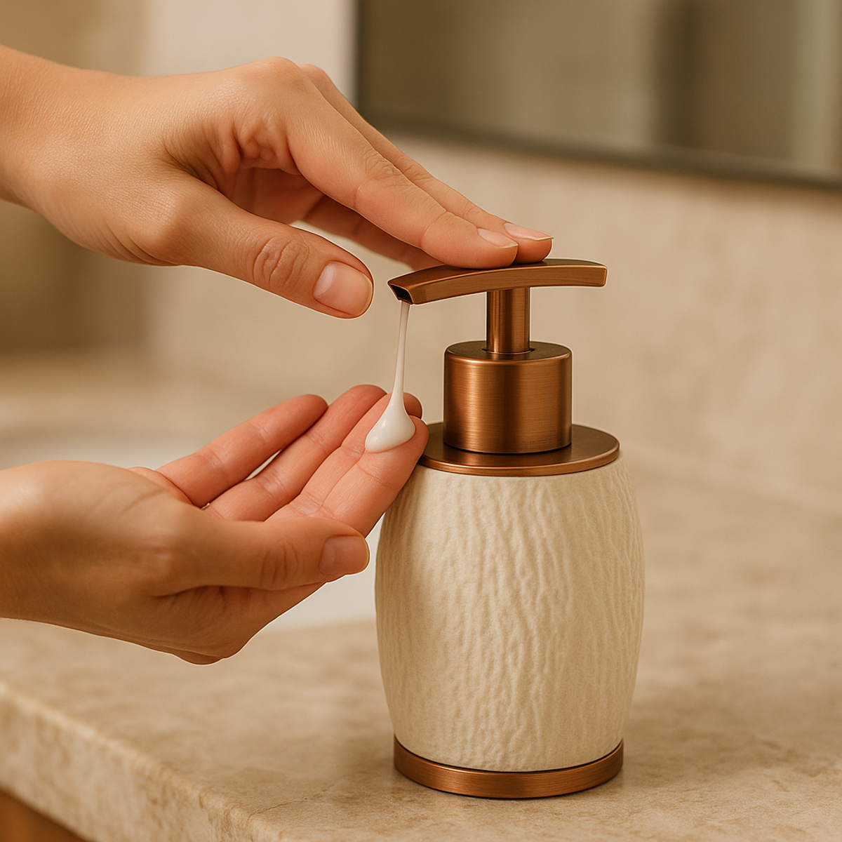 Porta Sabonete Líquido Dispenser Banheiro Bancada 400ml 6