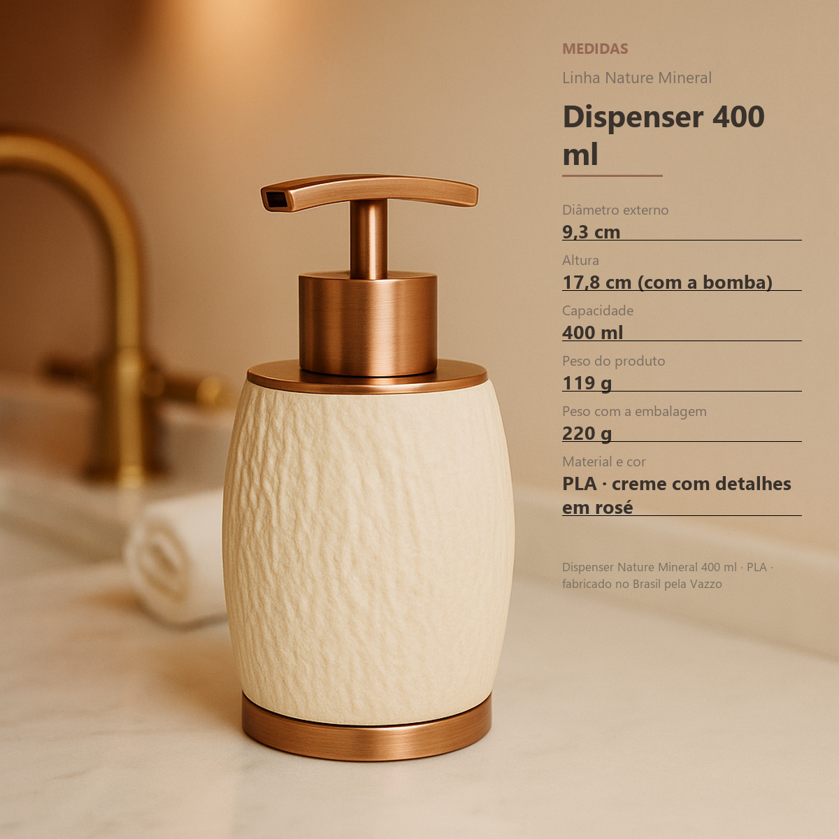 Porta Sabonete Líquido Dispenser Banheiro Bancada 400ml 8