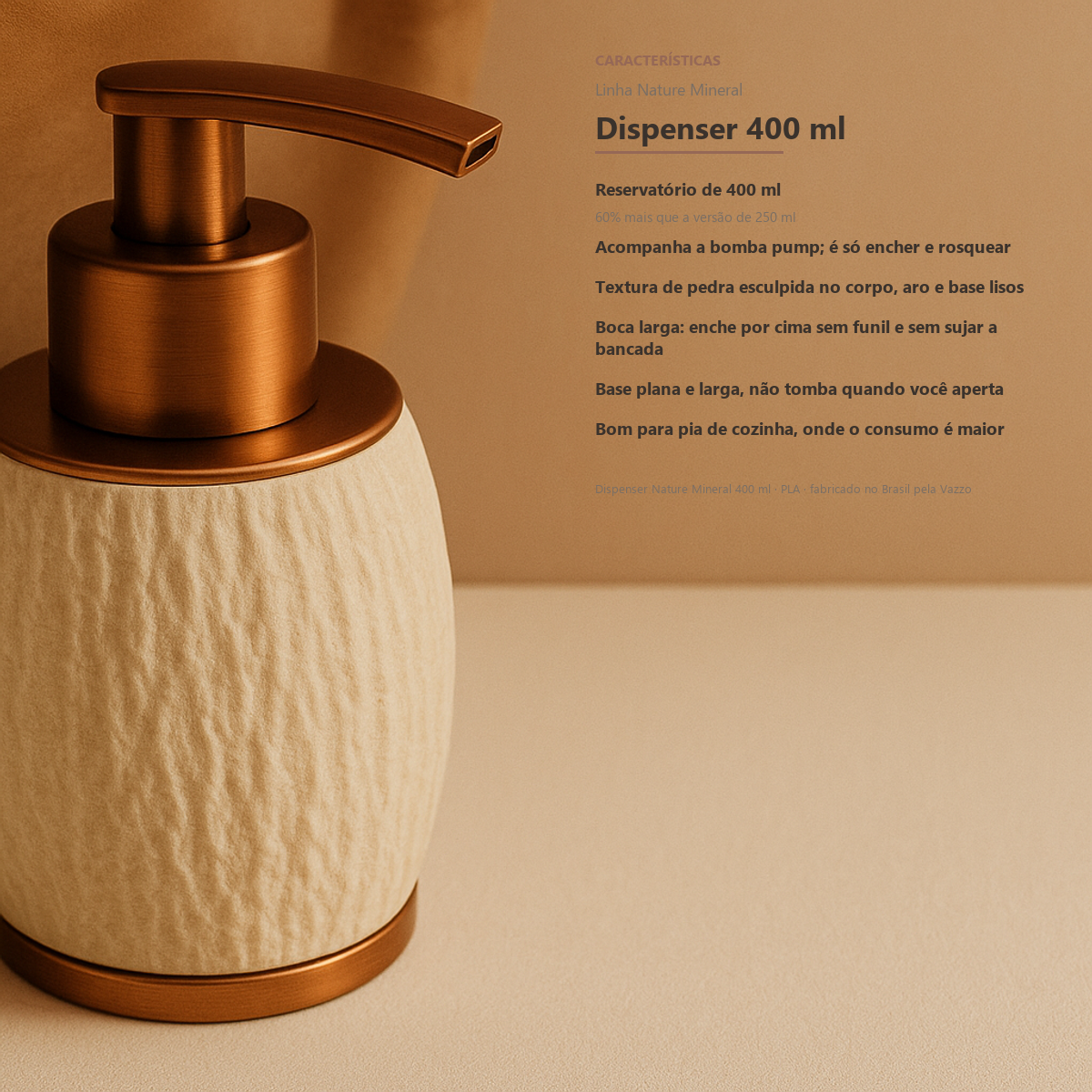 Porta Sabonete Líquido Dispenser Banheiro Bancada 400ml 10