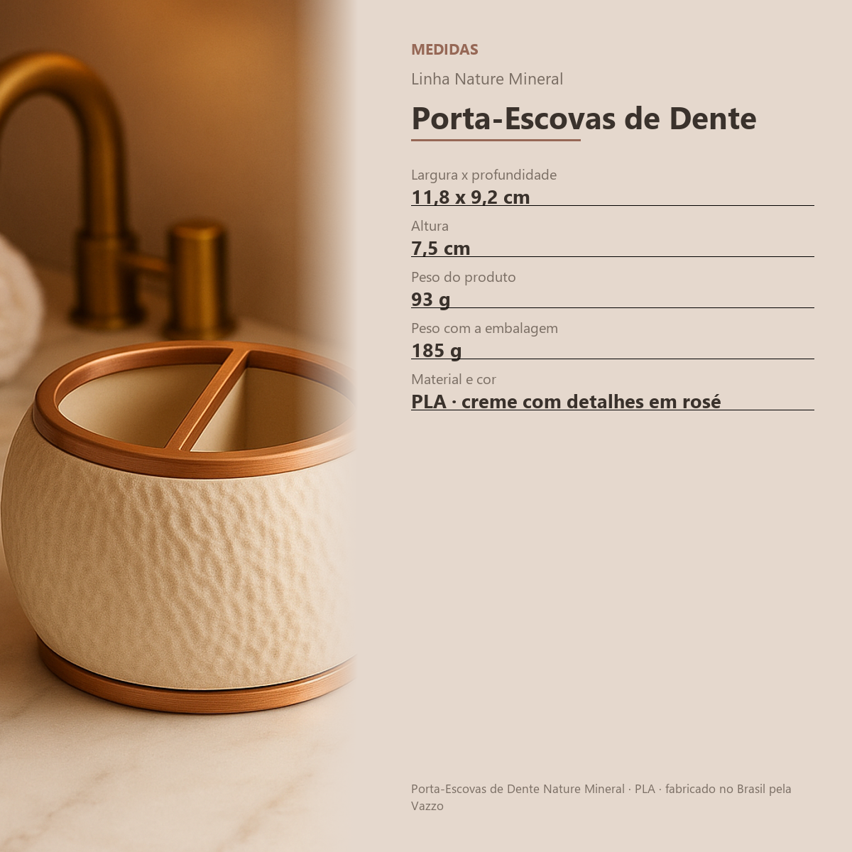 Porta Escova De Dente Bancada 2 Divisórias Banheiro 8