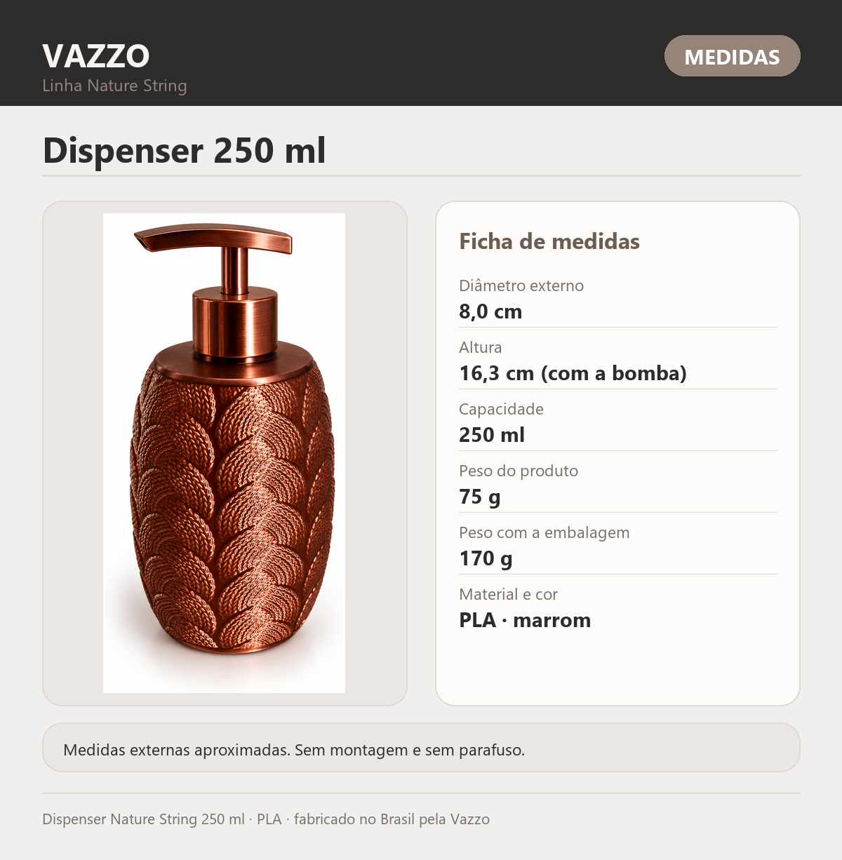 Dispenser Nature String 250 ml 8