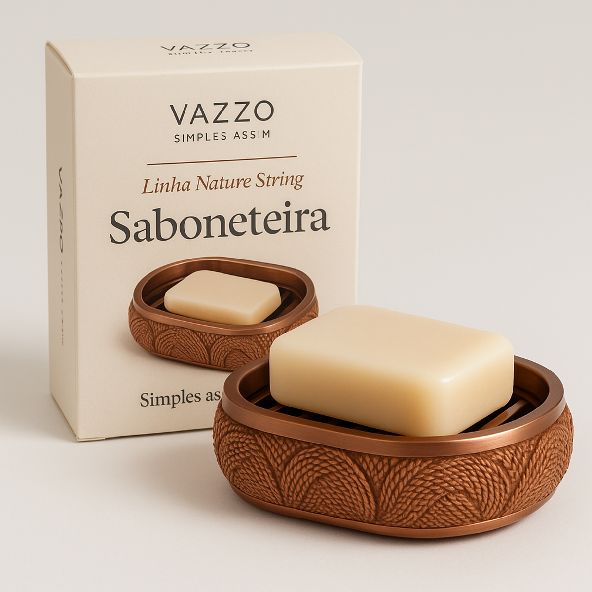Saboneteira Nature String com Dreno