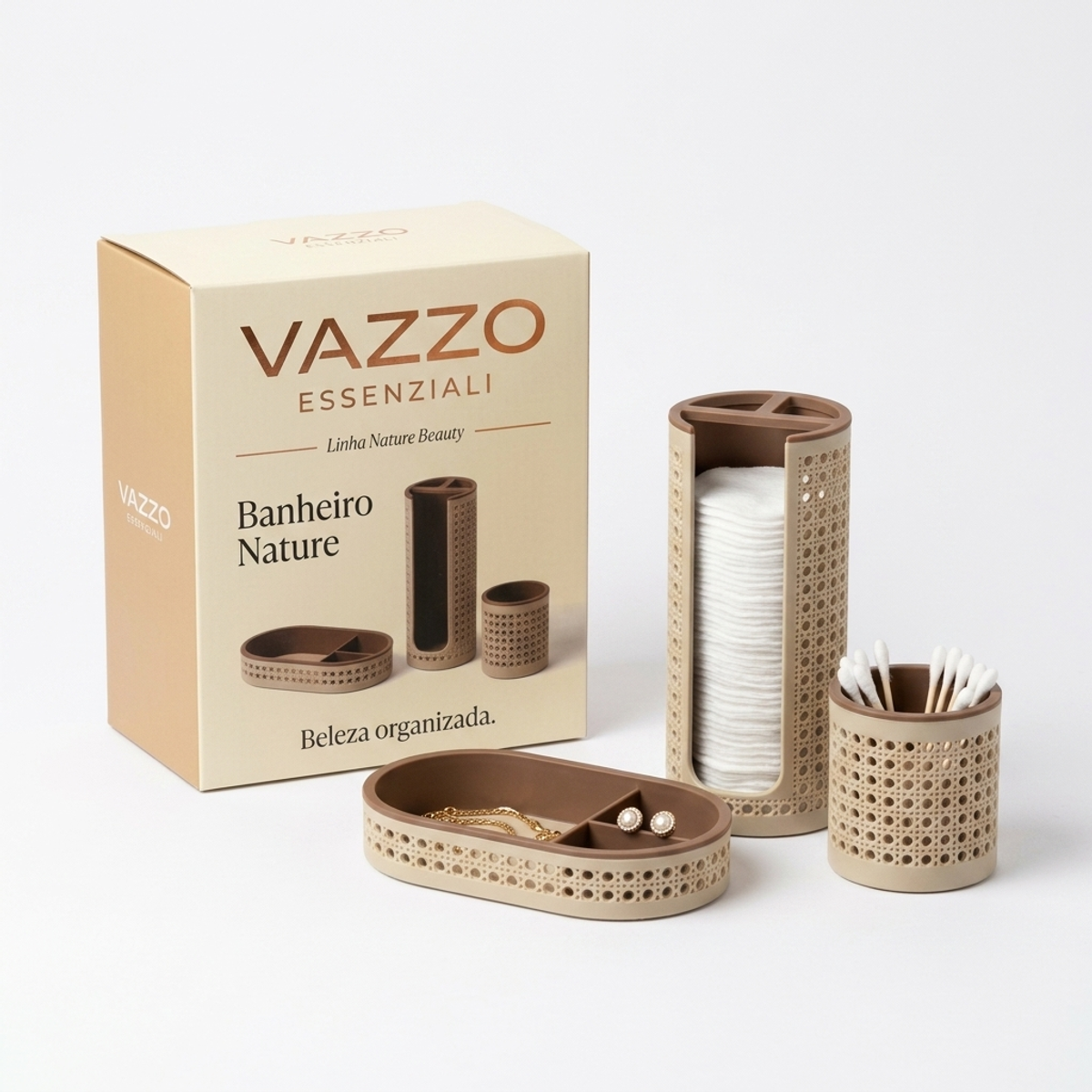 Kit Banheiro Nature Palhinha Vazzo