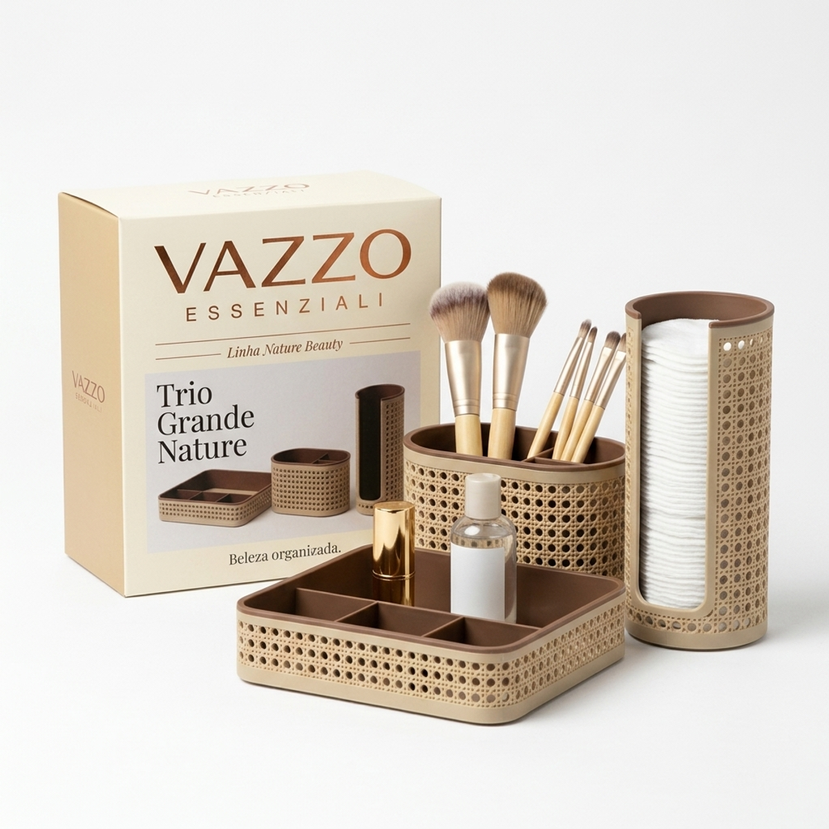 Kit Trio Grande Nature Palhinha Vazzo