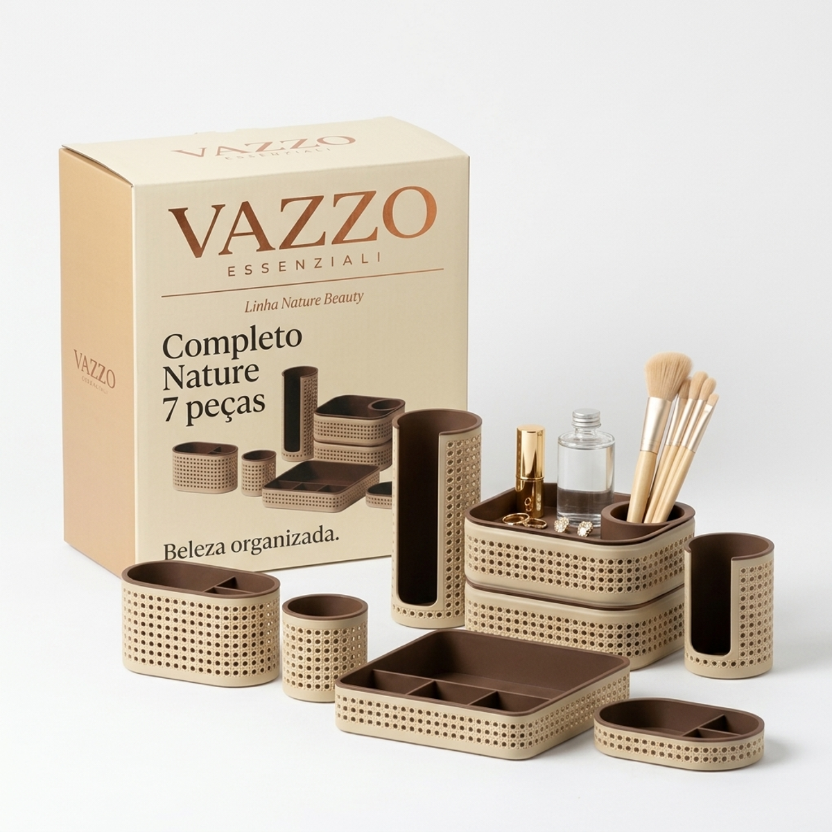 Kit Completo Nature 7 peças Palhinha Vazzo