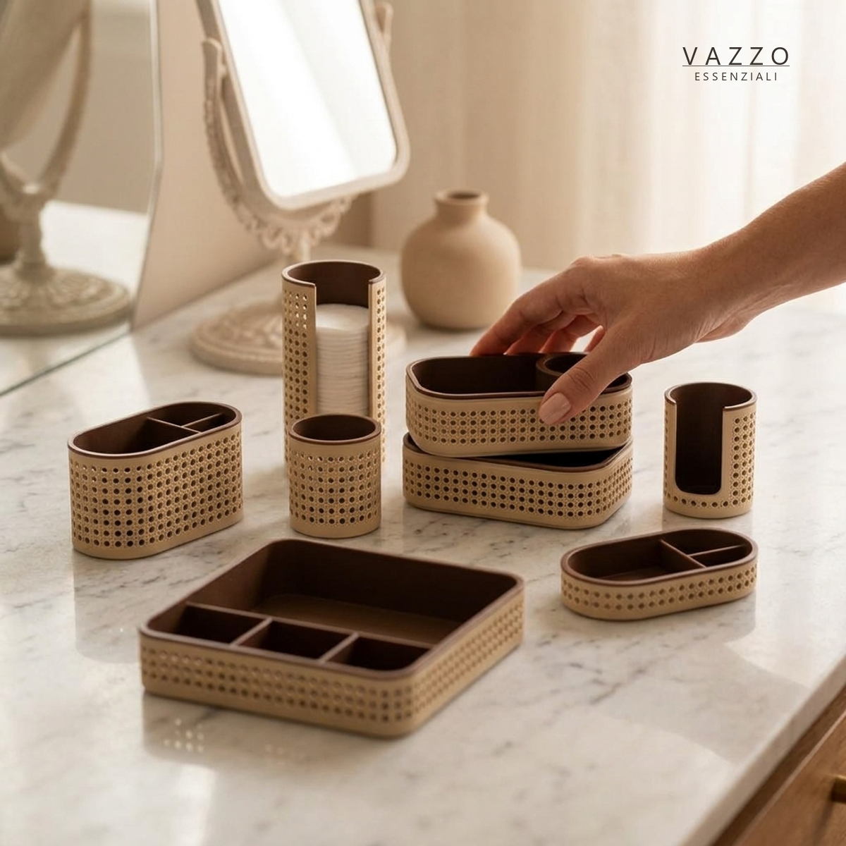 Kit Completo Nature 7 peças Palhinha Vazzo 7